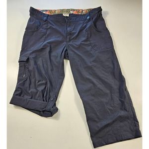 Magellan size 14 hybrid roll down Capri active hiking pants adjustable waist
